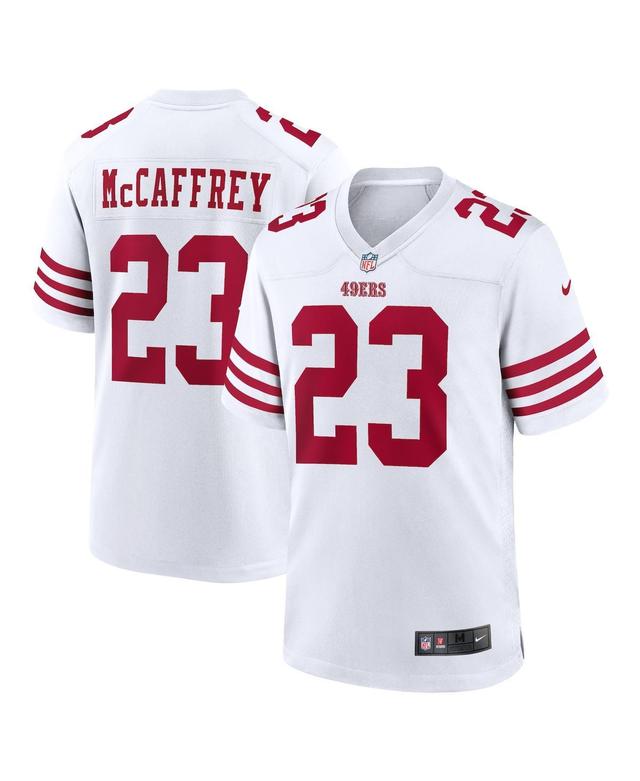 Nike Mens Christian McCaffrey San Francisco 49ers Game Player Jersey - White Product Image