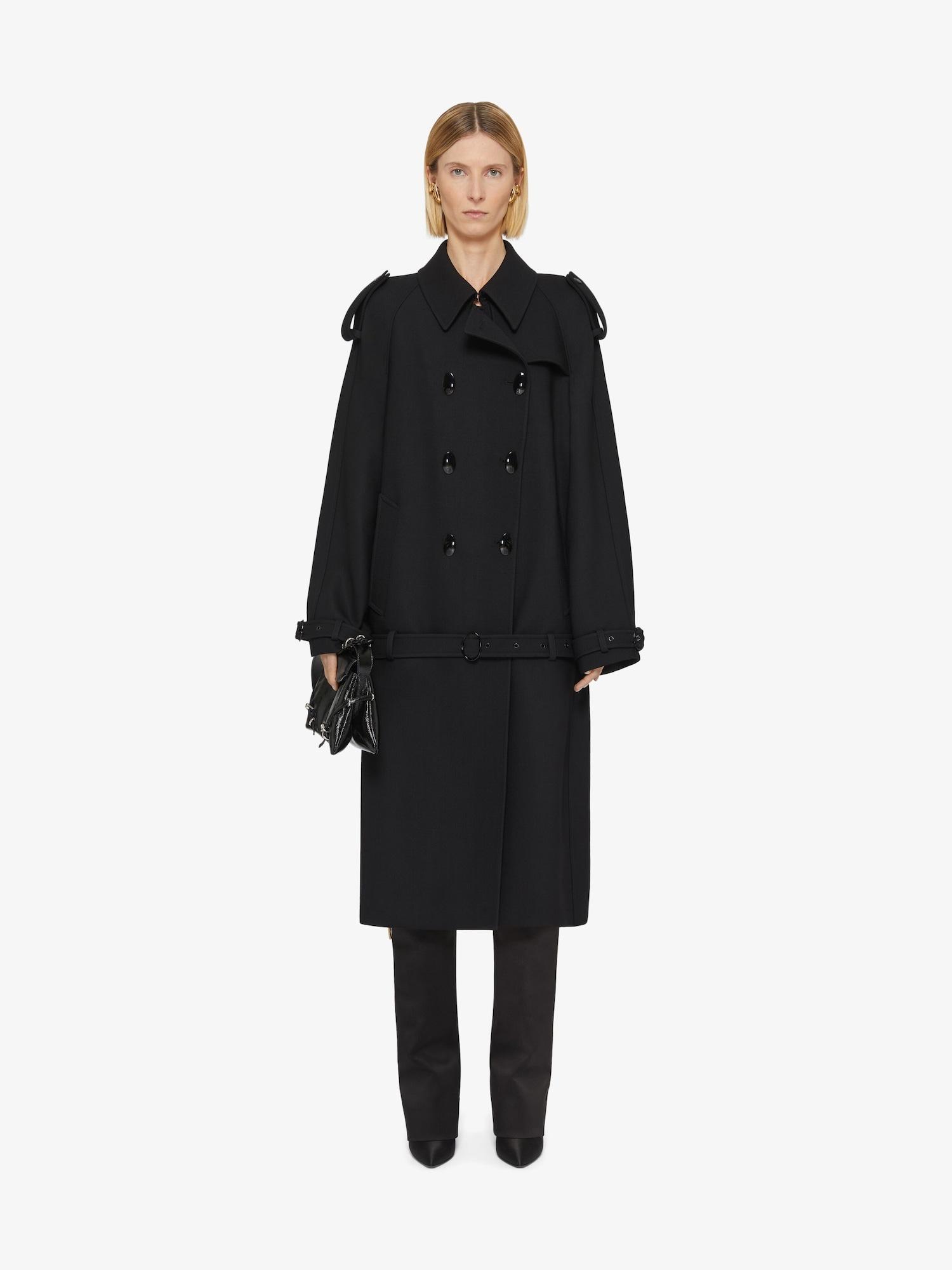 Oversized trench-coat in wool product image