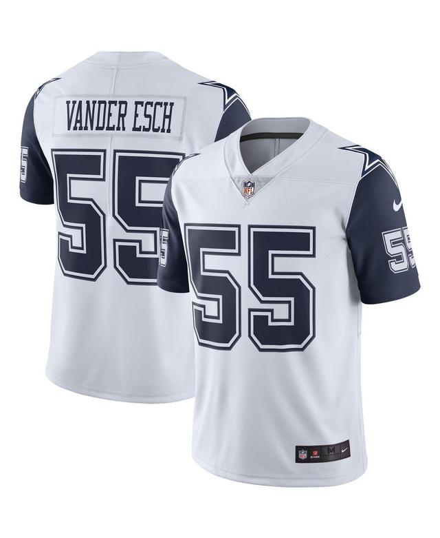 Nike Dallas Cowboys Mens Limited Color Rush Jersey - Leighton Vander Esch - White/Navy Product Image