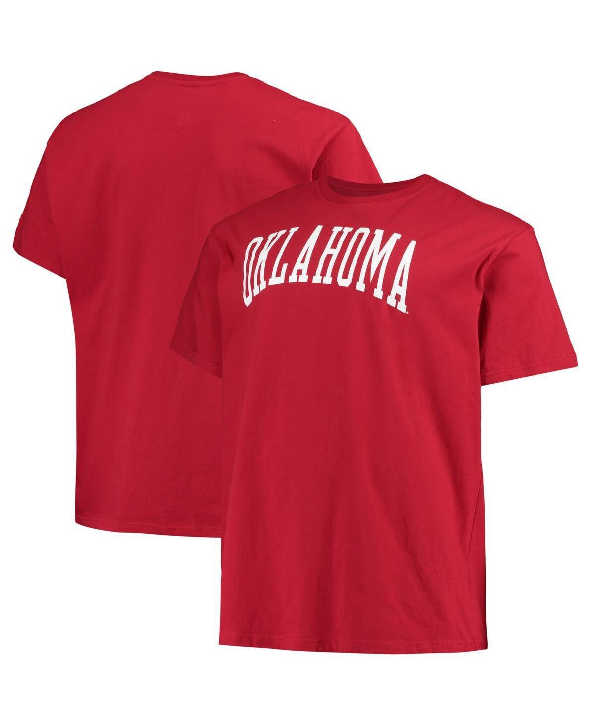 Mens Champion Crimson Oklahoma Sooners Big & Tall Arch Team Logo T-Shirt Product Image