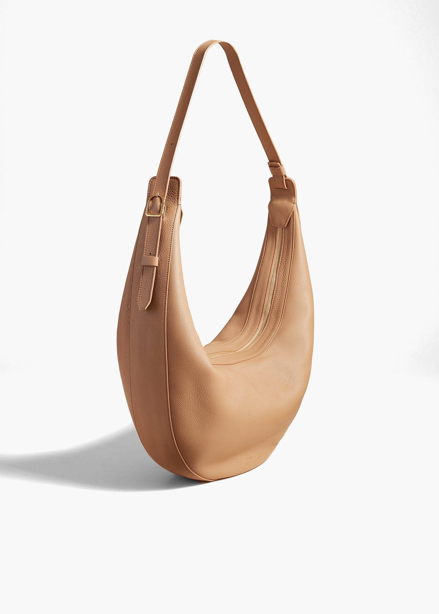 Augustina Hobo in Hazelnut Pebbled Leather Product Image