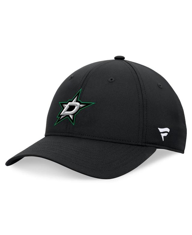 Mens Fanatics Black Dallas Stars Domestic 3D Patch Adjustable Hat Product Image