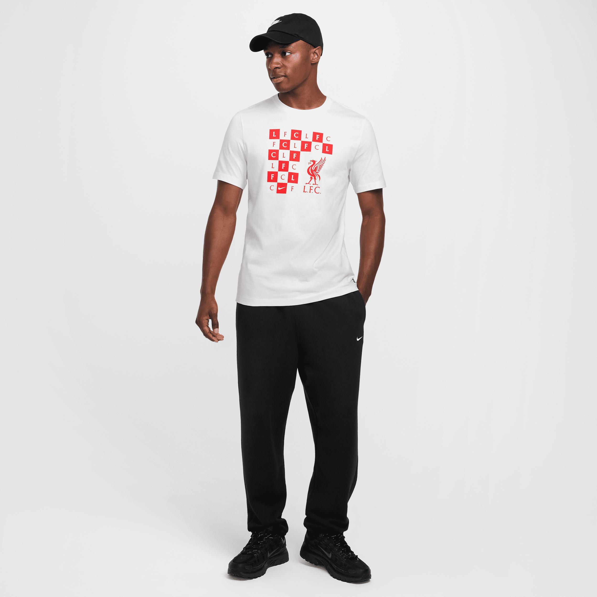 Liverpool FC Nike Men's Soccer Checkered T-Shirt Product Image