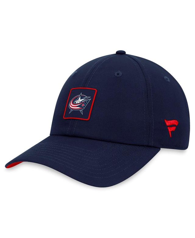 Mens Fanatics Branded  Navy Columbus Blue Jackets Authentic Pro Rink Adjustable Hat Product Image