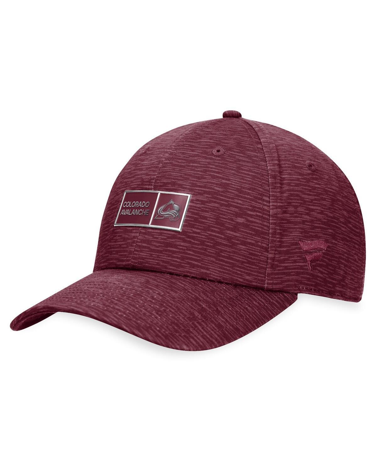 Mens Fanatics Branded Burgundy Colorado Avalanche Authentic Pro Road Adjustable Hat Product Image