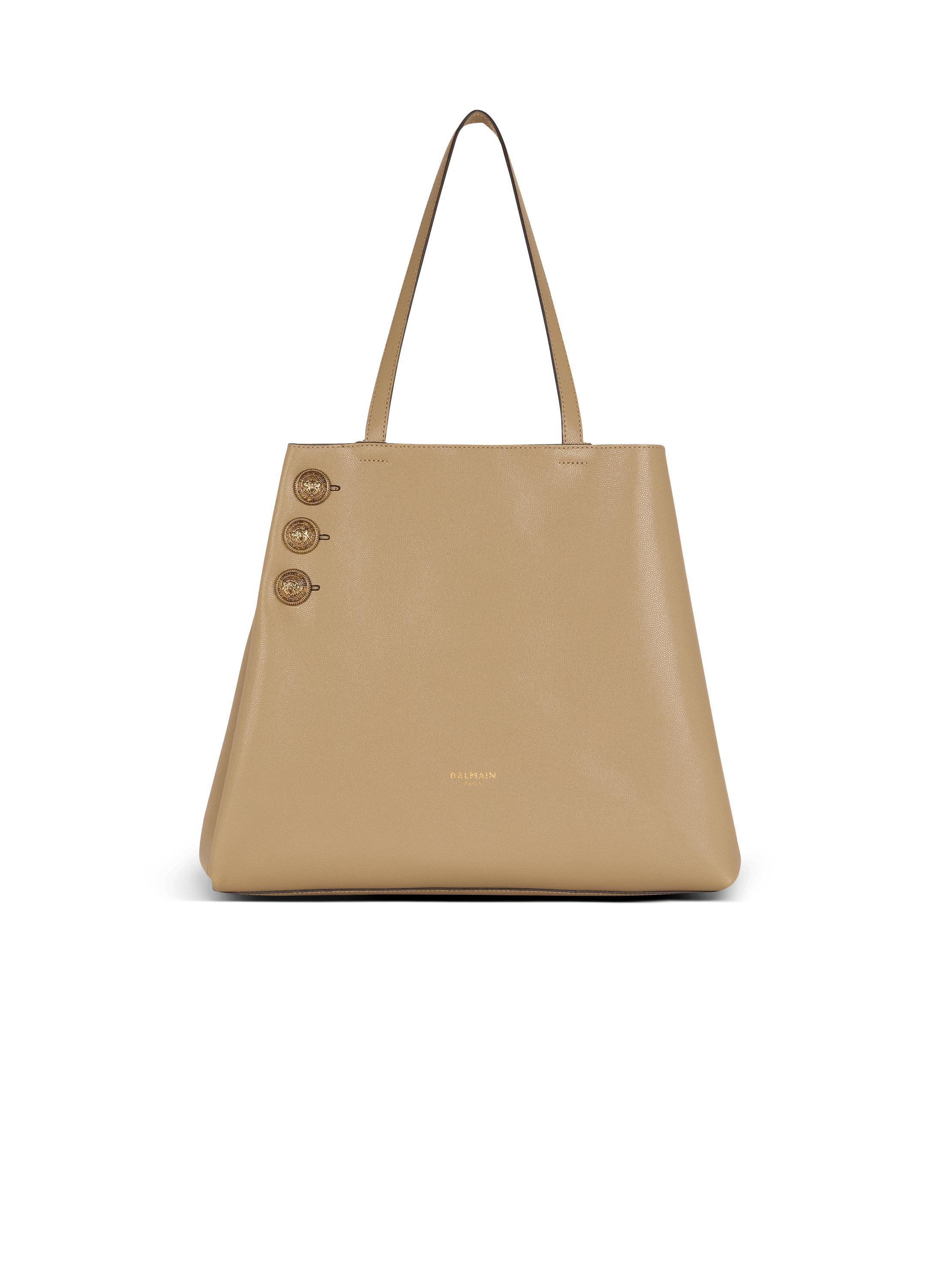 Emblème grained calfskin tote bag Product Image