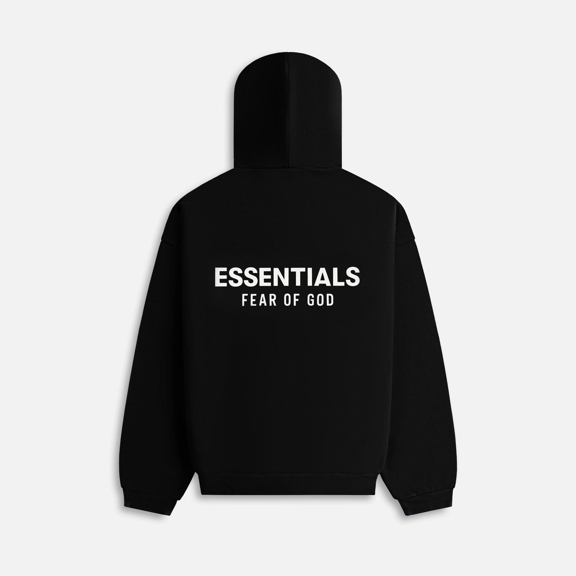 Essentials Fleece Hoodie - Black Male Product Image