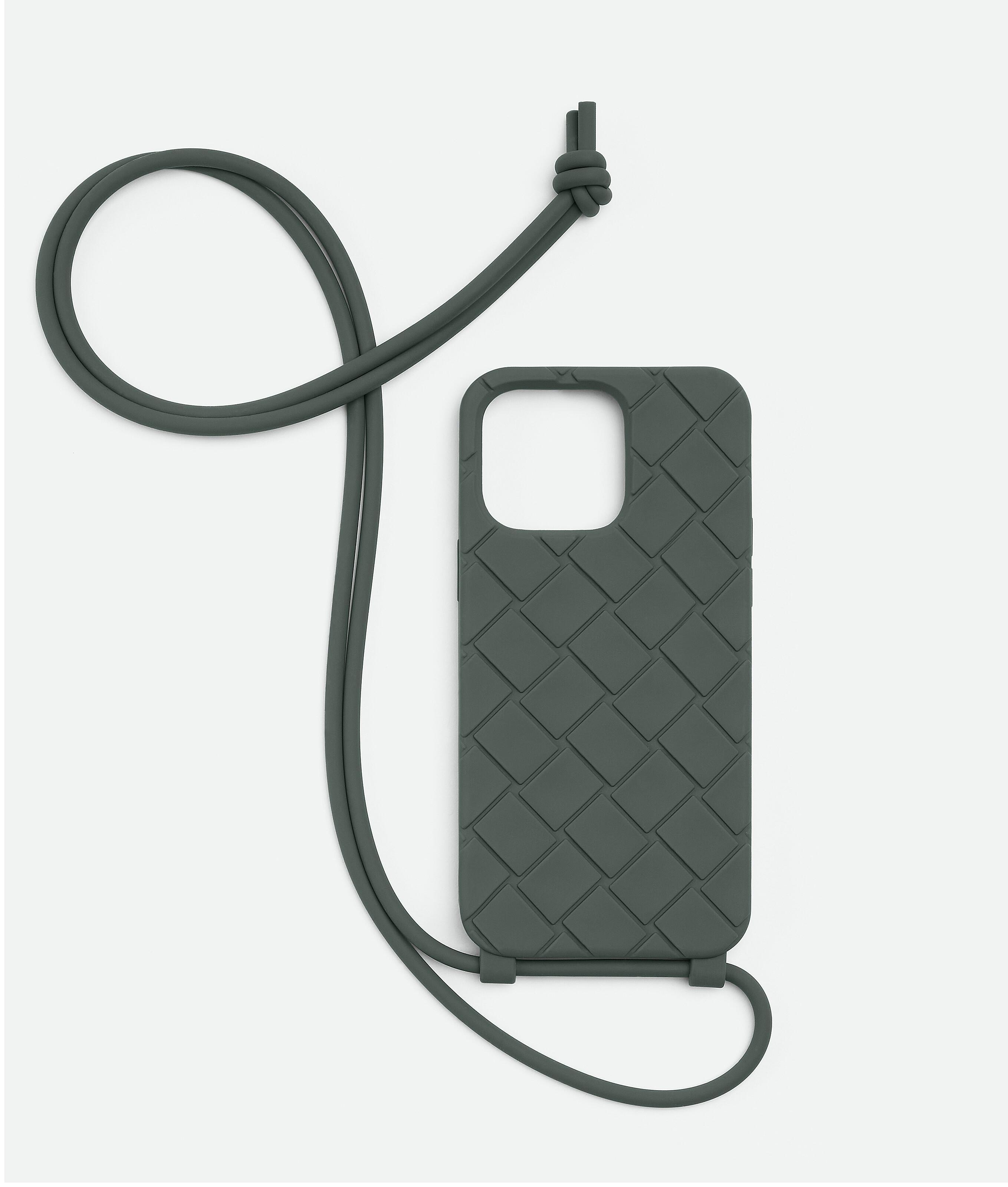 Men's iPhone 14 Pro Max Case On Strap in Slate Product Image