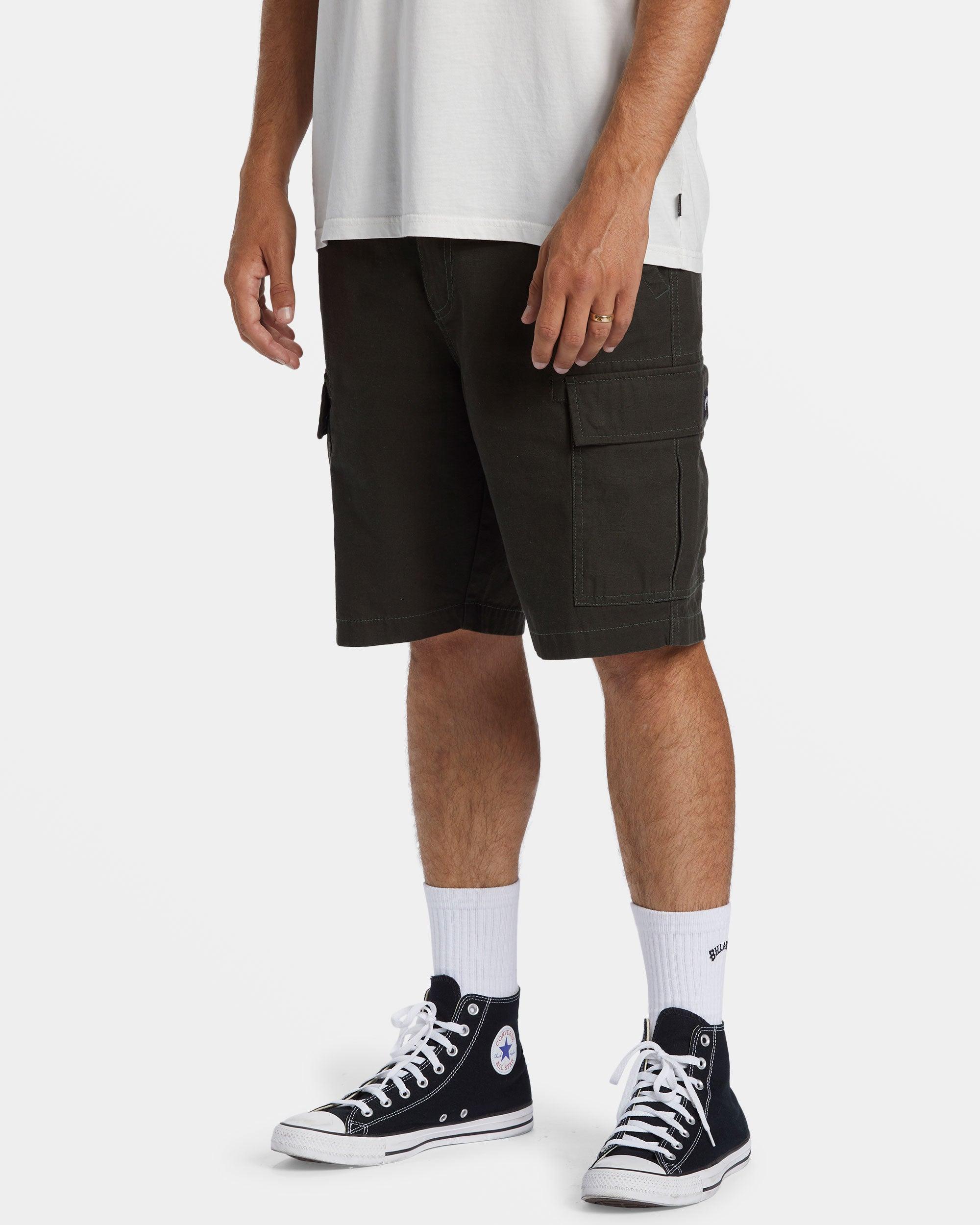 Combat Cargo Shorts - Dark Military Male Product Image