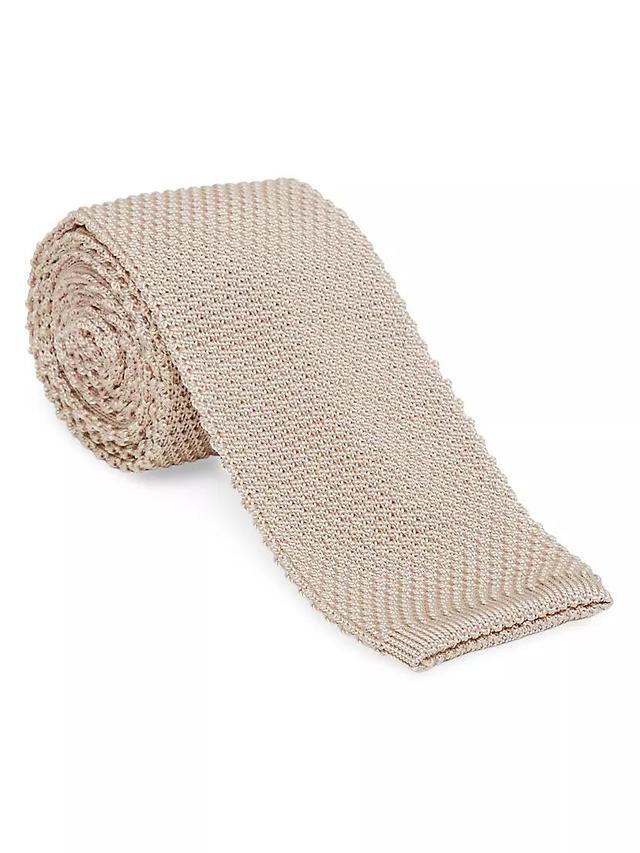 Men's Silk-Cotton Knit Tie Product Image