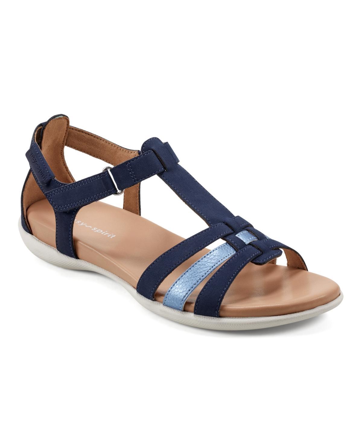 Easy Spirit Womens Leia Round Toe Strappy Flat Sandals Product Image