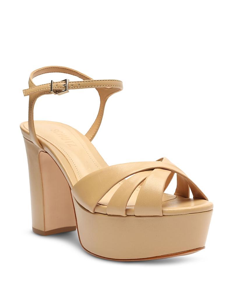 Womens Keefa 100MM Leather Platform Sandals Product Image