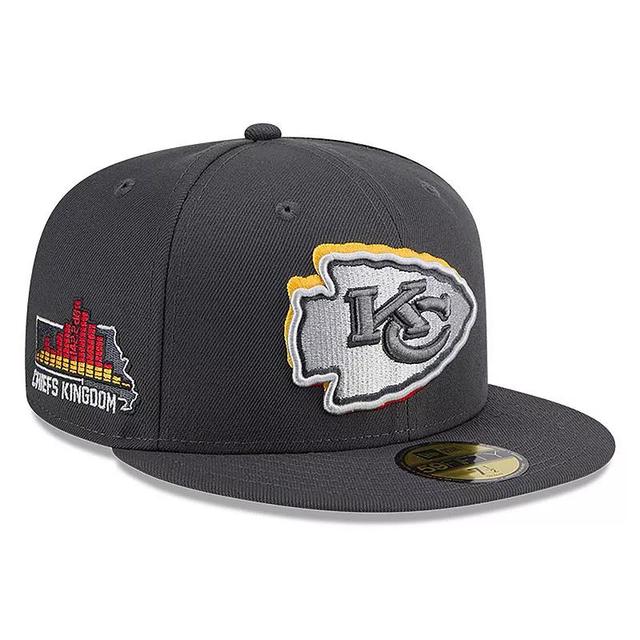 Mens New Era Graphite Kansas City Chiefs Official 2024 NFL Draft On Stage 59FIFTY Fitted Hat Product Image