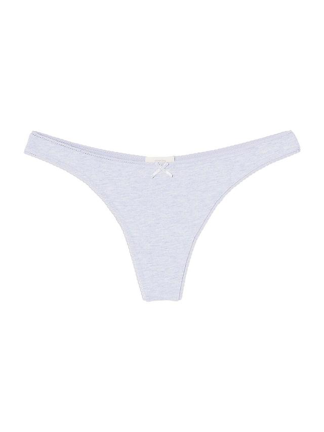 Womens Pima Stretch Cotton Thong Product Image