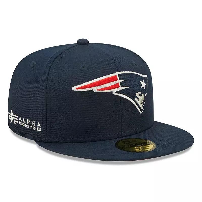 Mens New Era x Alpha Industries New England Patriots Alpha 59FIFTY Fitted Hat Blue Product Image