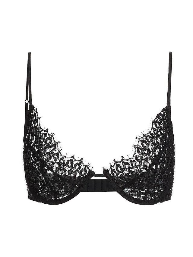 Womens Beaded Lace Demi Bra Product Image