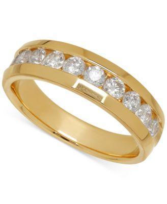 Mens Diamond Band (1 ct. t.w.) in 14k White Gold (Also in 14k Yellow Gold) Product Image