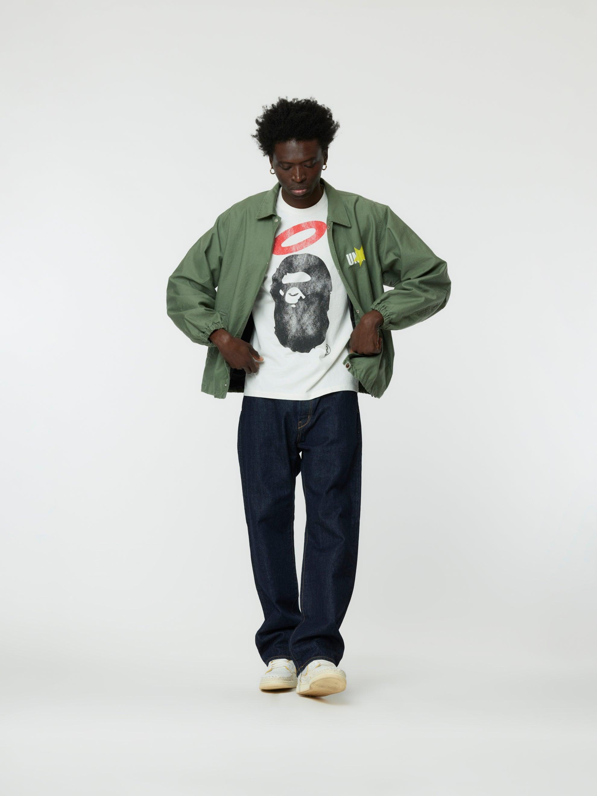 BAPE x UNION Coaches Jacket (Olive Drab) Product Image