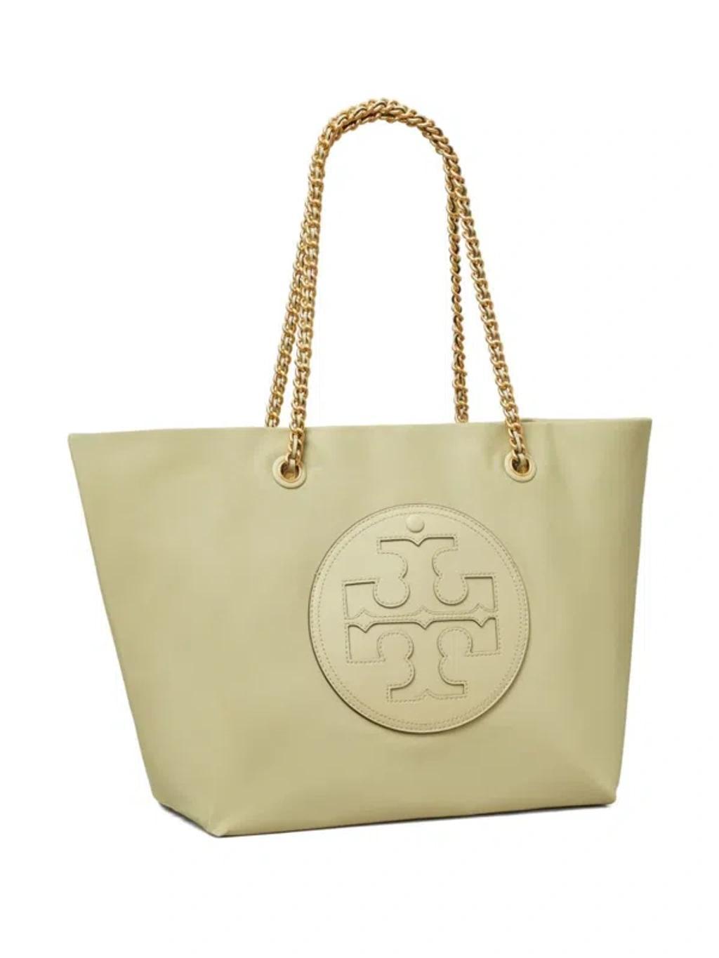 Ella Chain Tote Bag In Beige Product Image