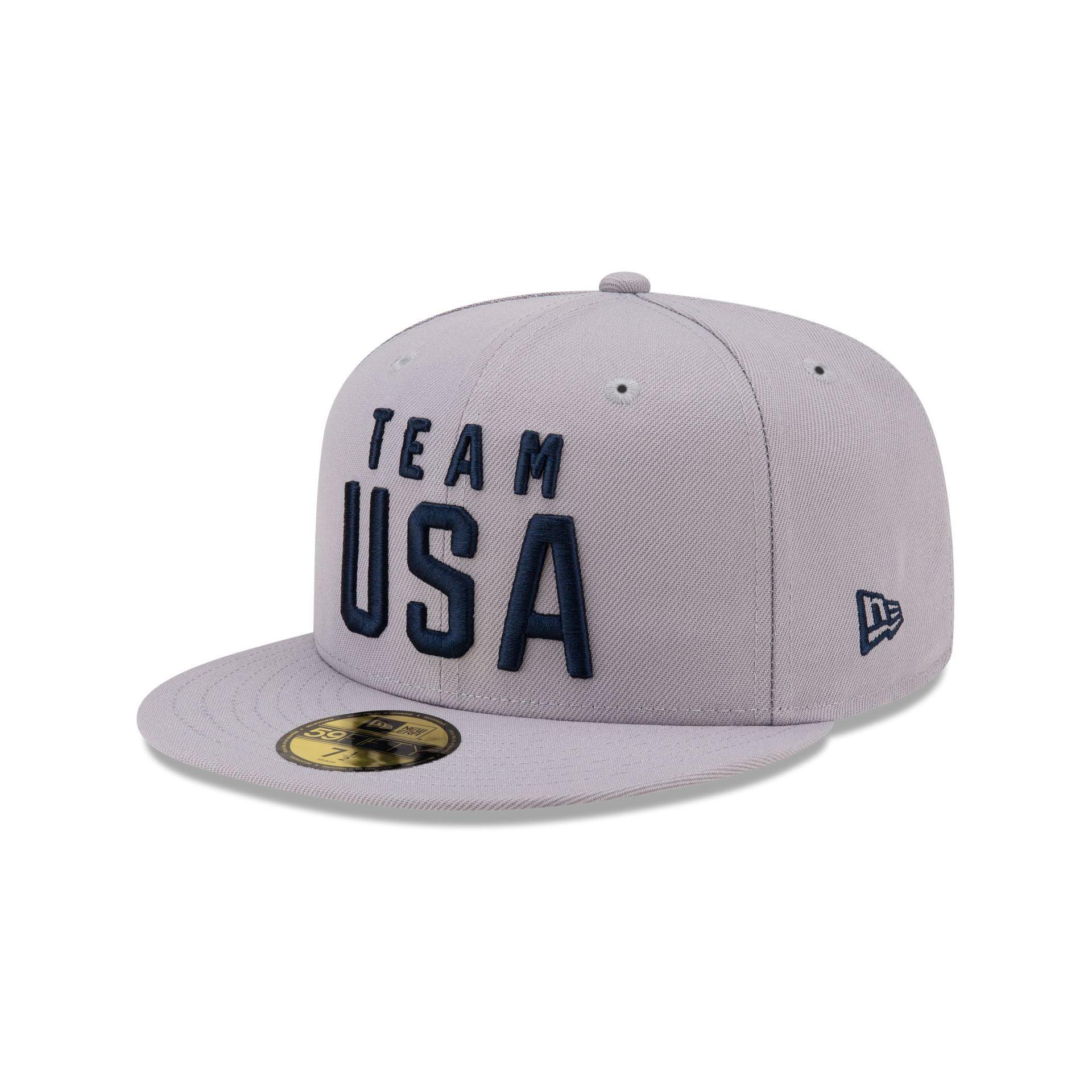 Team USA Surfing Gray 59FIFTY Fitted Hat Male Product Image