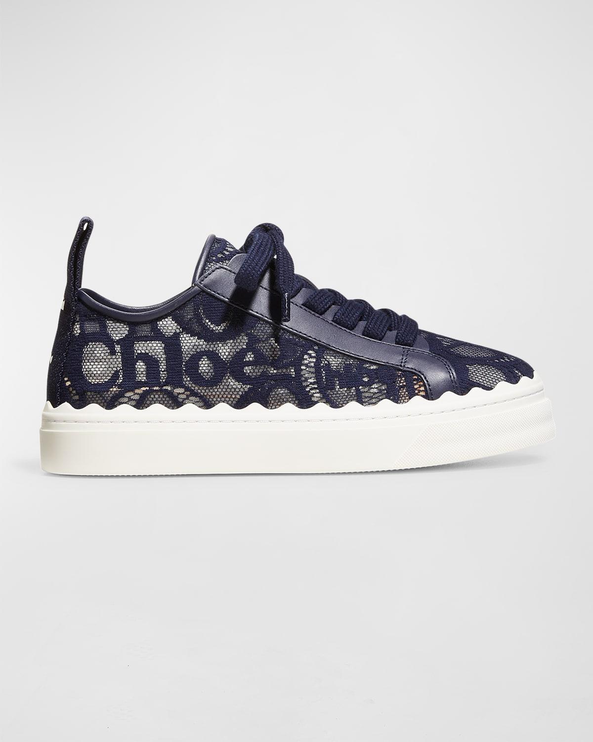 Chlo Lauren Logo Lace Platform Sneaker Product Image