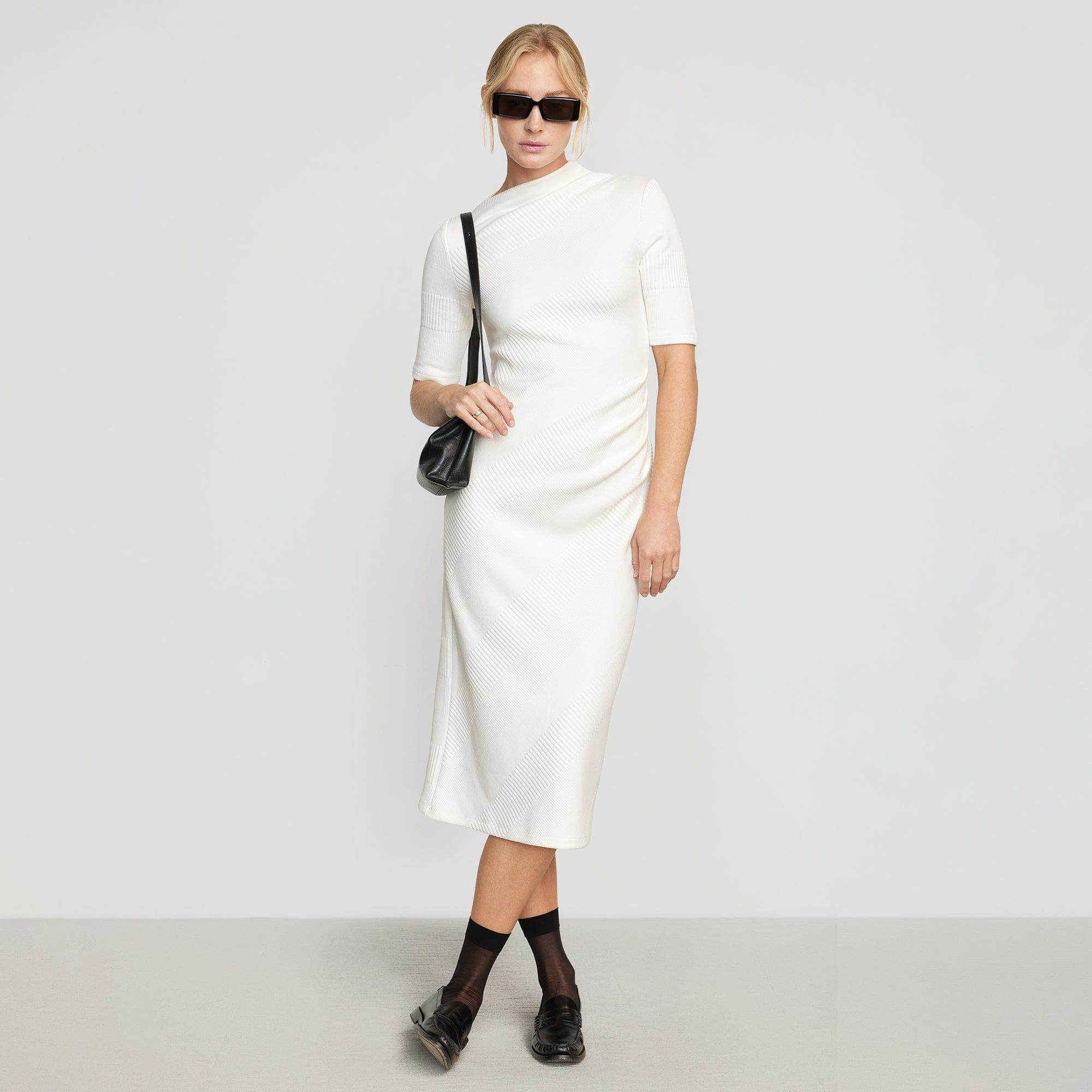 Evie Ribbed-Knit Jersey Dress Product Image