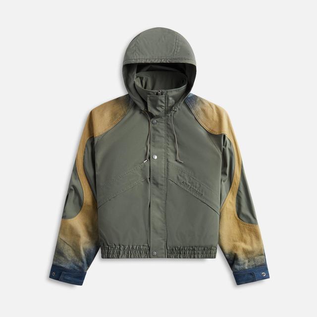 Acne Studios Ocyber Windbreaker Denim Jacket - Olive Green Male Product Image