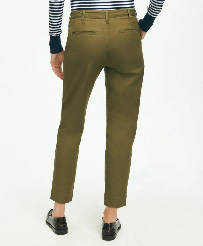 Garment Washed Stretch Cotton Chinos Product Image