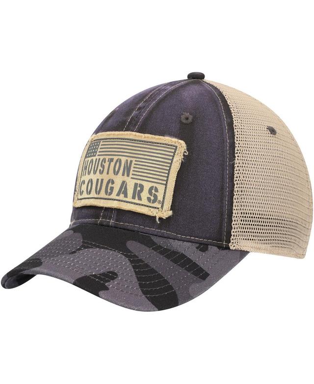 Mens Colosseum Charcoal Houston Cougars OHT Military Appreciation United Trucker Snapback Hat Product Image