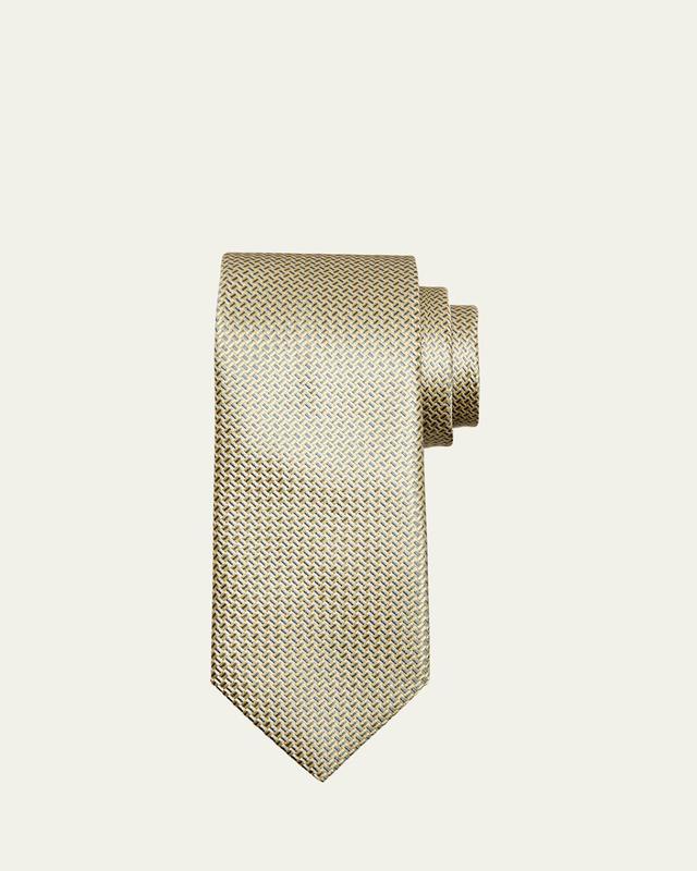 Mens Silk Jacquard Basketweave Tie Product Image