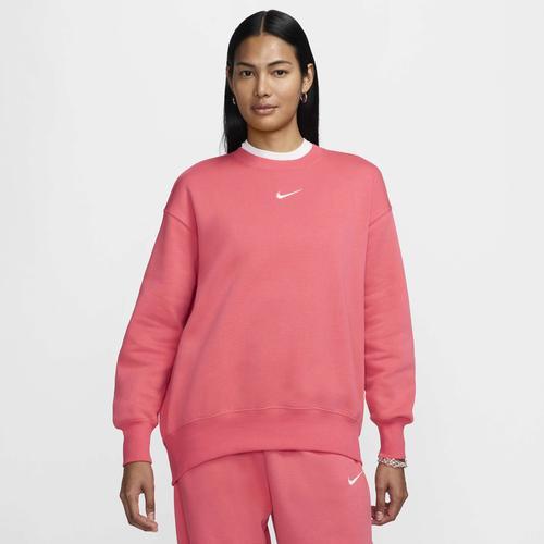 Nike Womens Phoenix OS Fleece Crew - Aster Pink/Sail Product Image