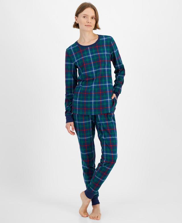 Family Pajamas Womens 2-Pc. Cotton Plaid Family Holiday Pajamas Set, Created for Macys Product Image