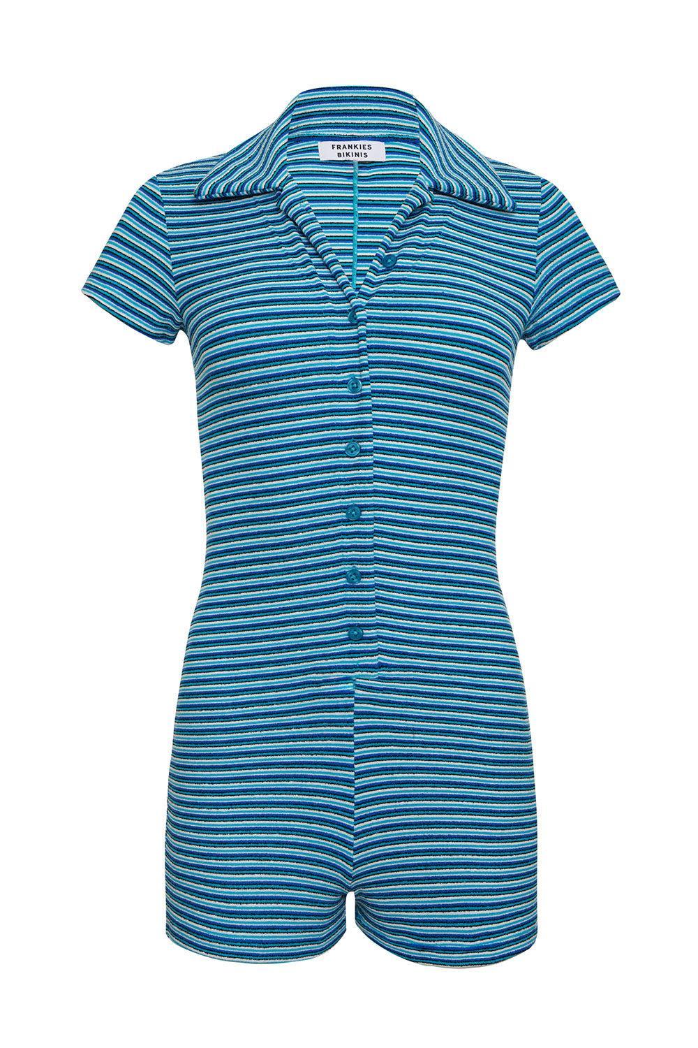 Rose Terry Romper - Positano Stripe Product Image