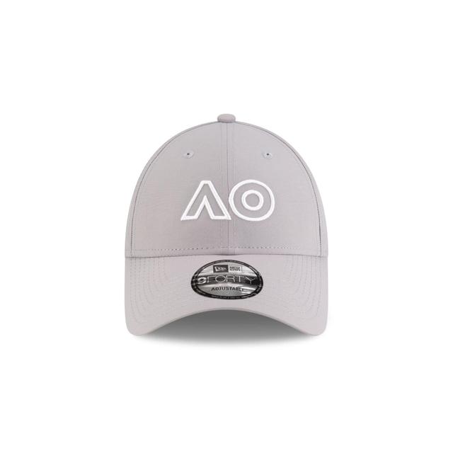 2025 Australian Open Core Outline Gray 9FORTY Adjustable Hat Male Product Image