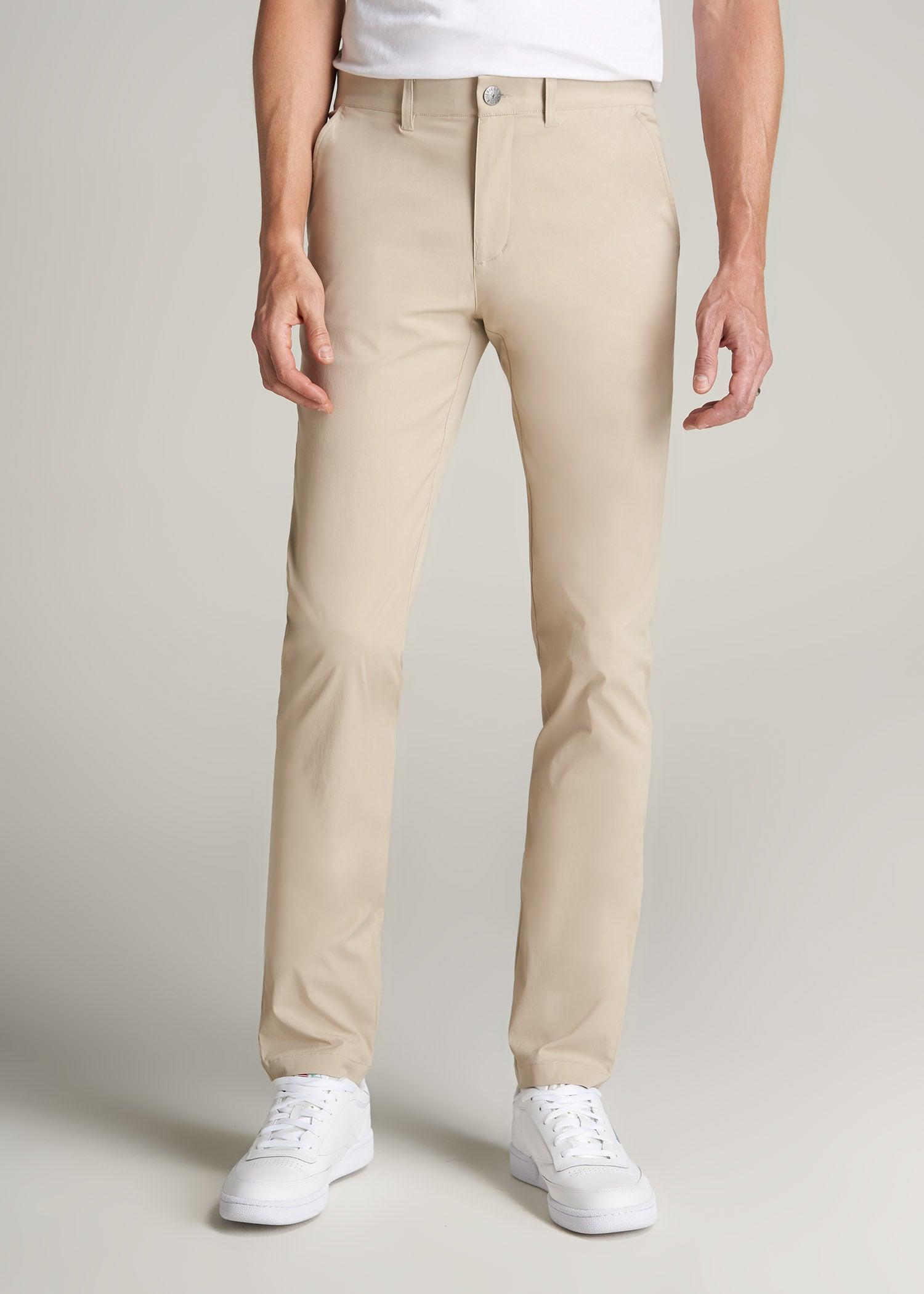 TAPERED FIT Traveler Chino Pants for Tall Men in Light Khaki Product Image