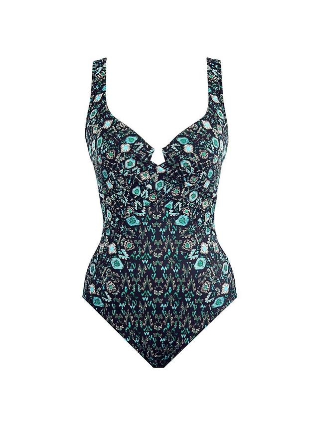 Womens Bijoux Criss-Cross Escape One-Piece Swimsuit Product Image