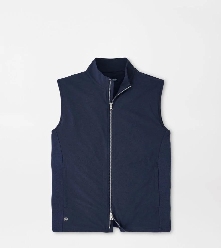 Peter Millar Mens Solstice Performance Hybrid Full-Zip Vest | Color: Navy | Size: XXL Product Image