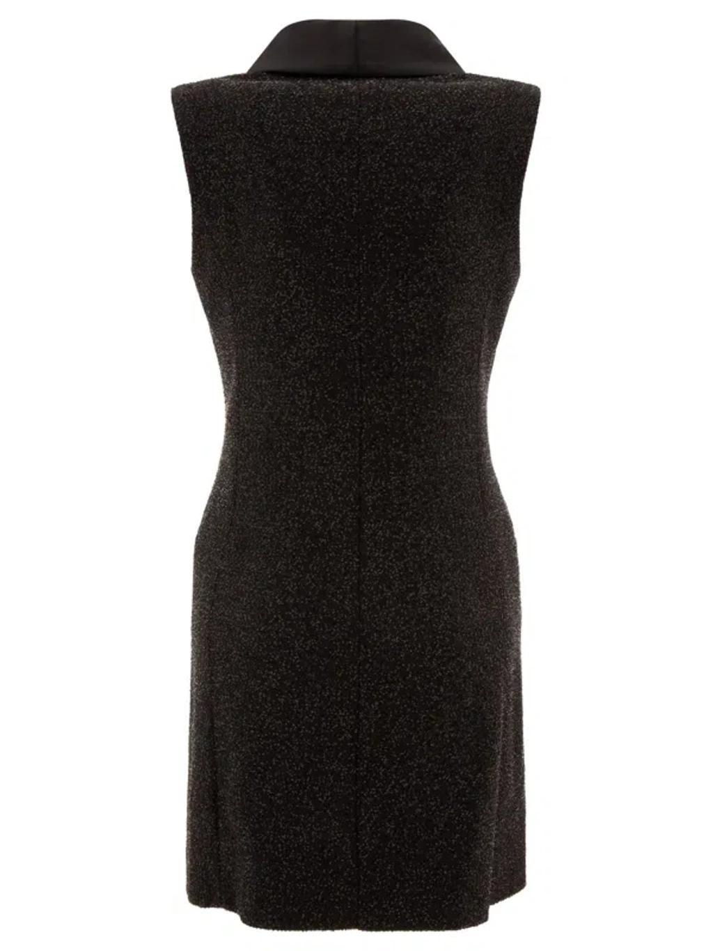 Elegant Eiffel Sleeveless Mini Dress In Black Product Image