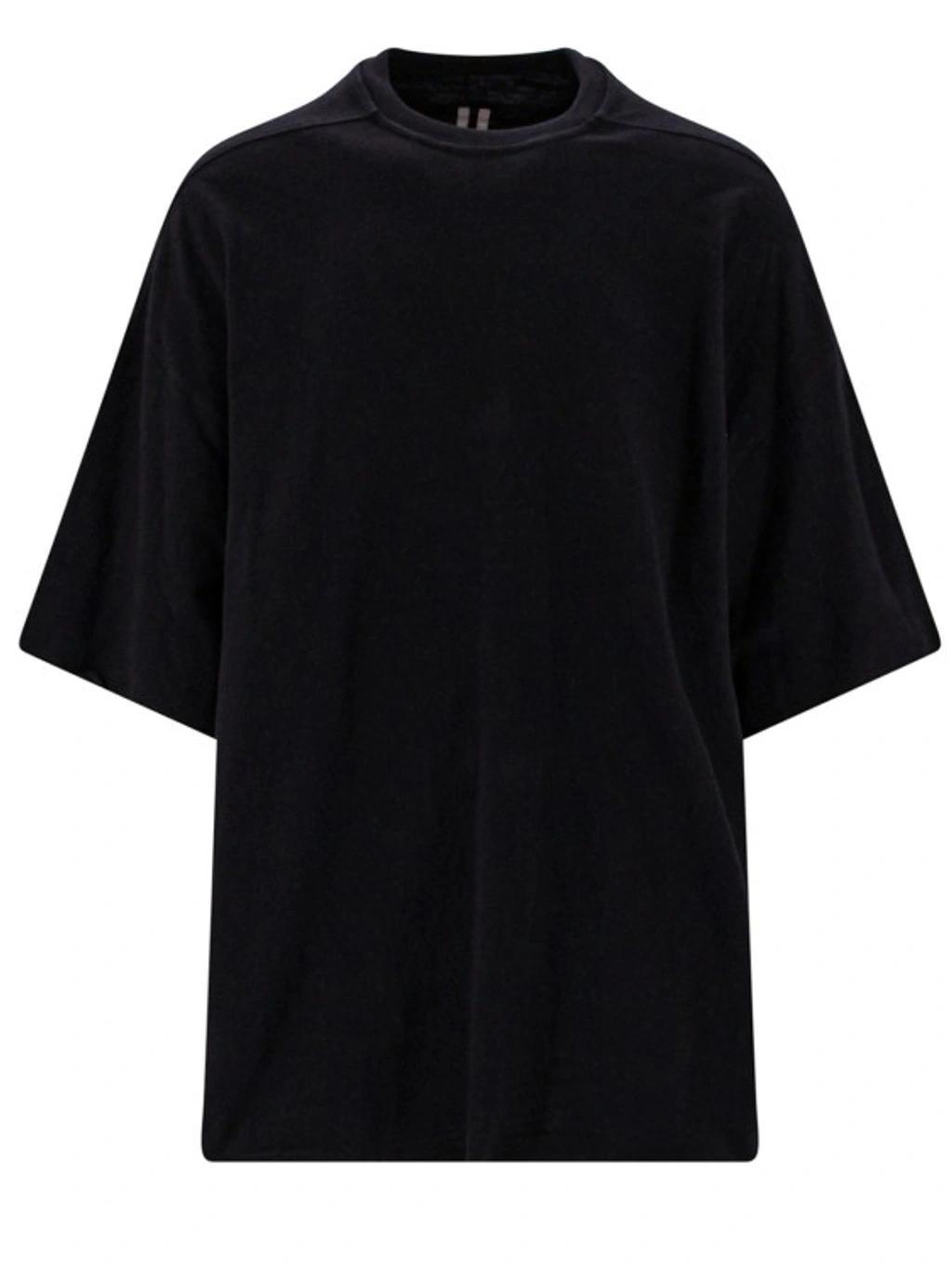 RICK OWENS Organic-cotton T-shirt In Black product image