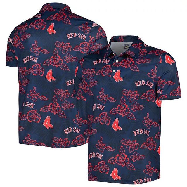 Mens Reyn Spooner Boston Red Sox Cooperstown Collection Puamana Print Polo Blue Product Image