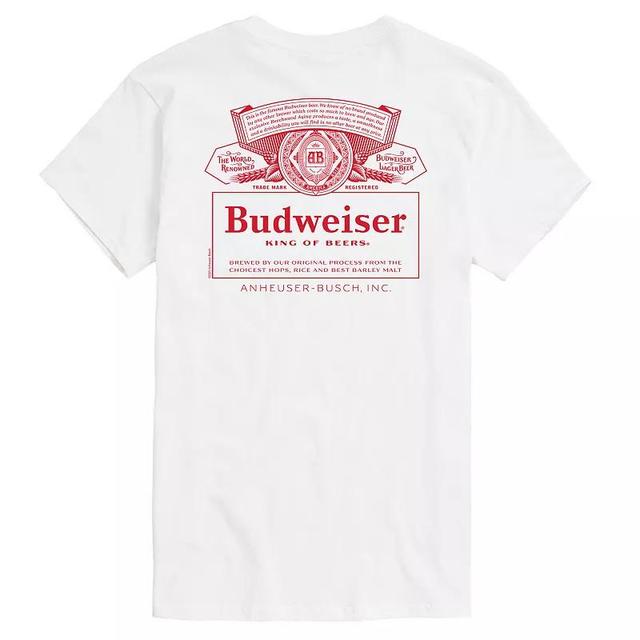 Big & Tall Budweiser King Of Beers Graphic Tee, Mens Product Image