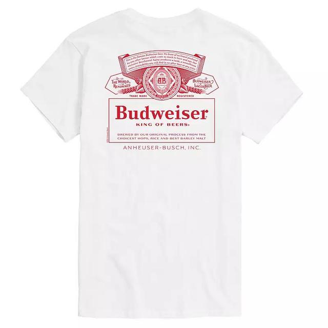 Big & Tall Budweiser King Of Beers Graphic Tee, Mens Product Image