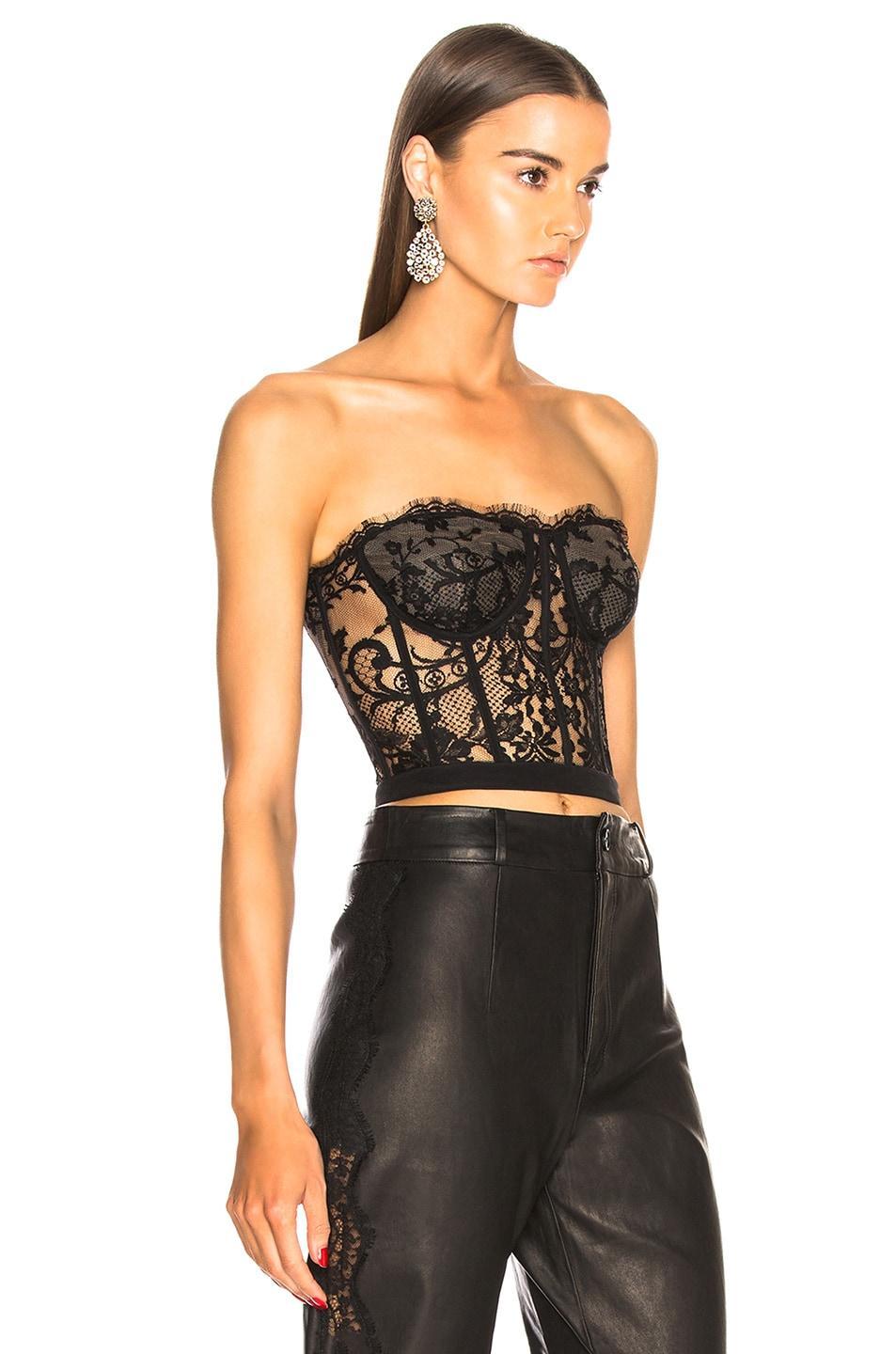 Alexander McQueen Semisheer Strapless Corset Top Product Image