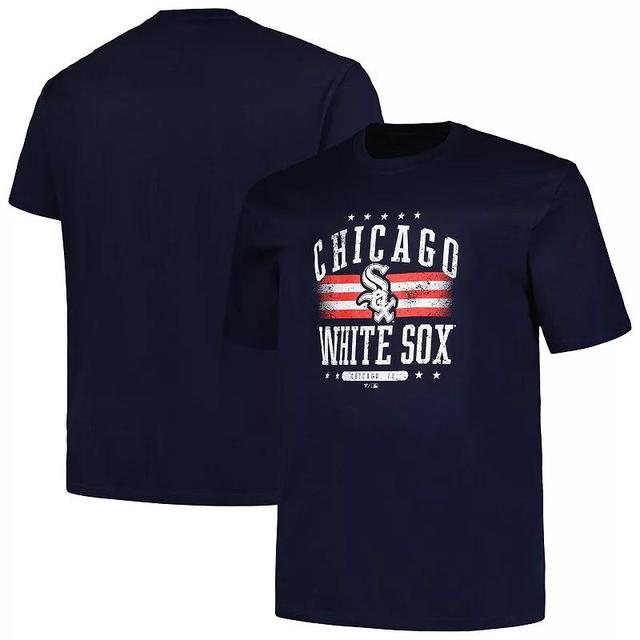 Mens Profile Chicago White Sox Big & Tall Americana T-Shirt Blue Product Image