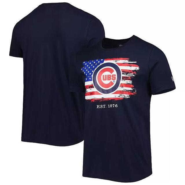 Mens New Era Chicago Cubs 4th of July Jersey T-Shirt Blue Product Image