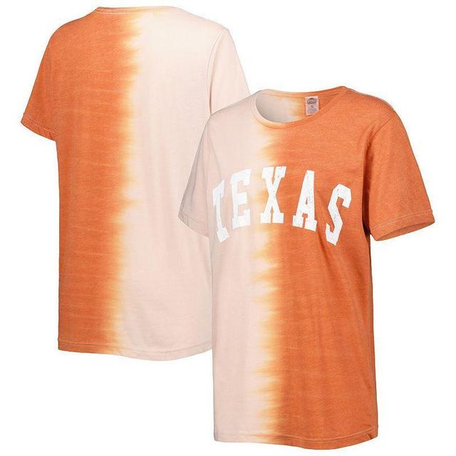 Womens Gameday Couture Texas Orange Texas Longhorns Find Your Groove Split-Dye T-Shirt Product Image