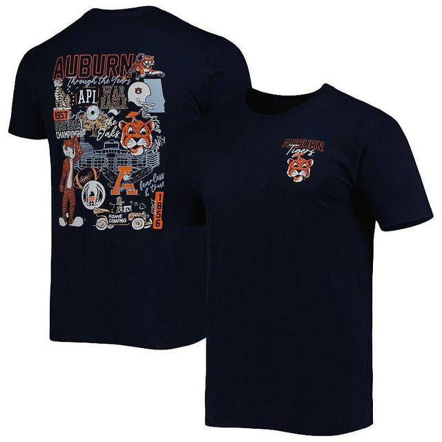 Mens Auburn Tigers Vintage Through the Years 2-Hit T-Shirt Blue Product Image