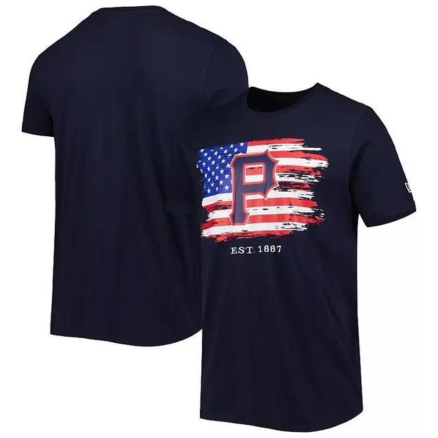 Mens New Era Pittsburgh Pirates 4th of July Jersey T-Shirt Blue Product Image