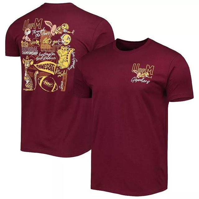 Mens Maroon Minnesota Golden Gophers Vintage Through the Years Two-Hit T-Shirt Product Image