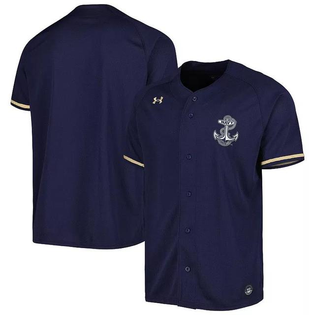 Mens Under Armour Midshipmen Replica Baseball Jersey Blue Product Image